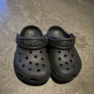 CROCS Kids Dark Gray Slippers